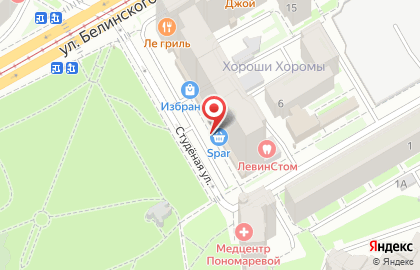 Супермаркет Spar в Нижнем Новгороде на карте