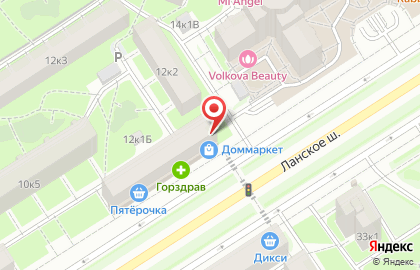 Продуктовый магазин в Санкт-Петербурге на карте