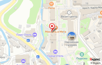 Центр по ремонту, прокату и продаже велосипедов Gagarin в Кисловодске на карте