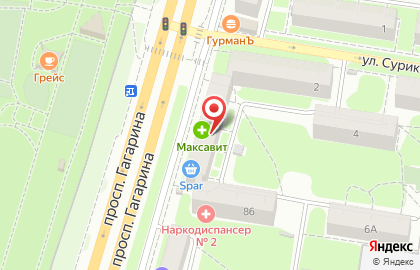 Салон цветов Татьяна на проспекте Гагарина на карте