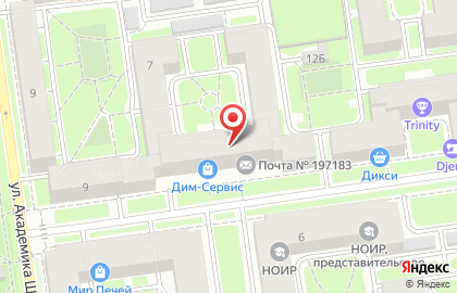 Банкомат Почта Банк на Сестрорецкой улице на карте