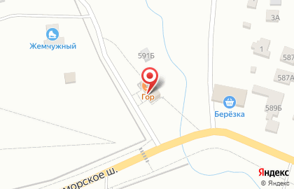 Гор на Приморском шоссе на карте