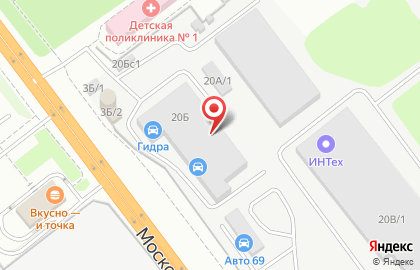 Служба заказа эвакуатора на Московском шоссе на карте