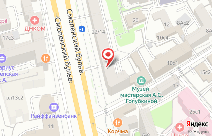 Многофункциональный центр предоставления государственных услуг, район Хамовники на карте
