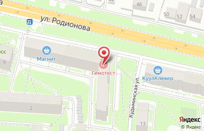 Диагностическая лаборатория Гемохелп в Нижегородском районе на карте