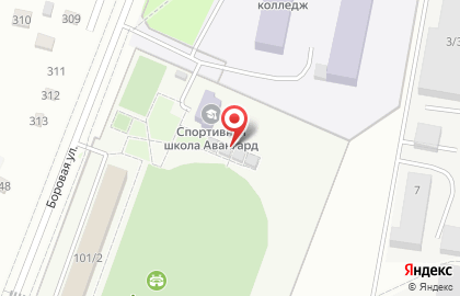 Авангард, ДЮСШ на Боровой улице на карте