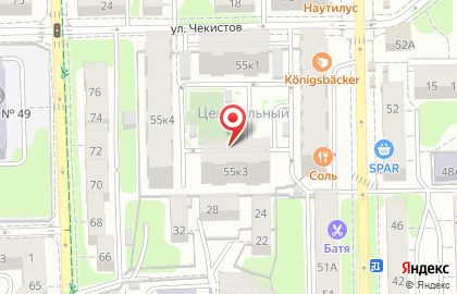 Баня Березка на улице Космонавта Леонова на карте