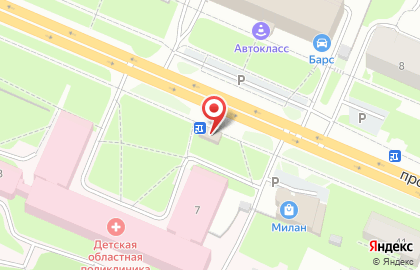 Продуктовый магазин в Архангельске на карте