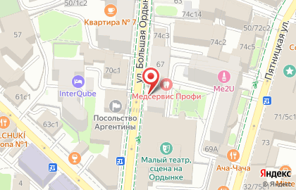 Микрофинансовая компания АзияКредит на улице Большая Ордынка на карте