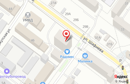 Адвокат В.р. в Октябрьском районе на карте