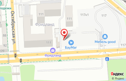 Продуктовый магазин в Калининграде на карте