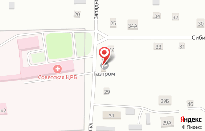 Продовольственный магазин Полянка на Западной улице на карте