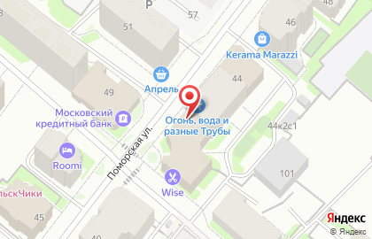 Агентство недвижимости Белое море на Поморской улице на карте