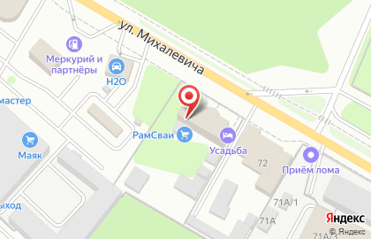 Страховой Магазин на улице Михалевича на карте