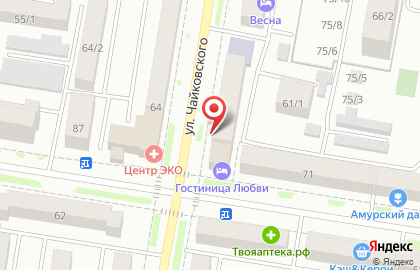 Текстиль на улице Чайковского на карте