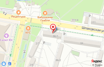 Вираж на Шпаковской улице на карте