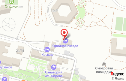 Пансионат Орлиное гнездо на карте