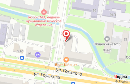Продуктовый магазин Студенческий на Кузнечной улице на карте