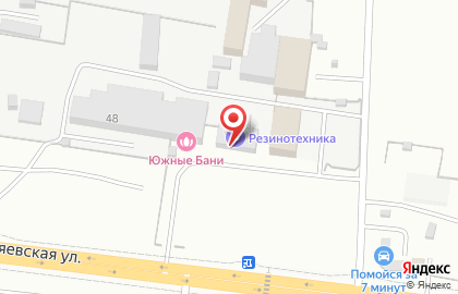 Магазин Резинотехника на Беляевской улице на карте