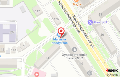 Продуктовый магазин в Томске на карте
