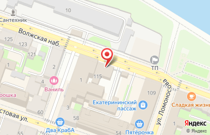 Типография Слон на Волжской набережной на карте