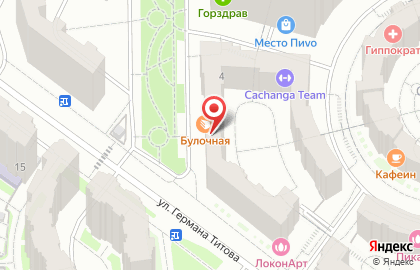 Булочная в Москве на карте