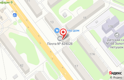 Почта России в Йошкар-Оле на карте