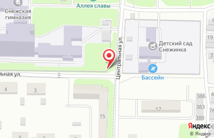 Бригантина на Центральной улице на карте