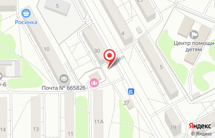 Киоск по продаже хлебобулочных изделий, г. Ангарск в 12-м микрорайоне на карте