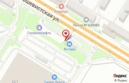 Автомойка Янтарь на Большевистской улице на карте