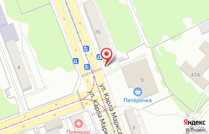 Киоск по продаже печатной продукции, г. Ангарск на улице Карла Маркса на карте