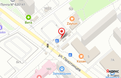 ООО Экспресс Деньги+ на улице Пехотинцев на карте