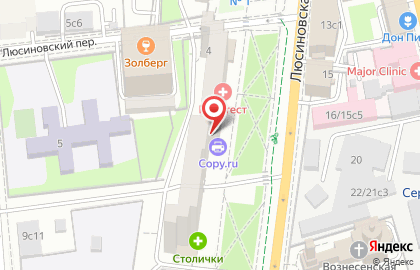 Мужская парикмахерская СуперМен на Люсиновской улице на карте