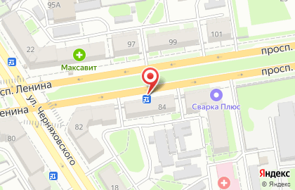 Кафе Мозаика на проспекте Ленина на карте