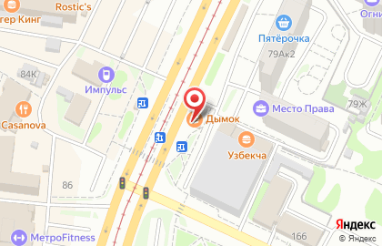 Кафе Дымок в Ленинском районе на карте