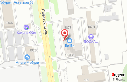 Автомагазин Би-би на Советской улице на карте