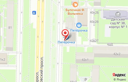Алкомаркет Пятъница на Новоизмайловском проспекте на карте