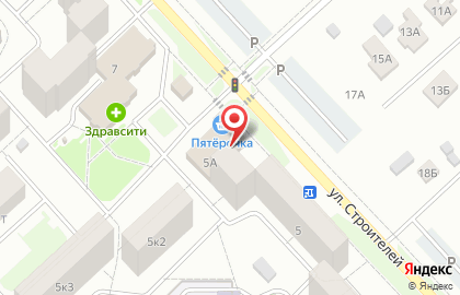 Сеть супермаркетов Пятерочка в Дзержинском районе на карте