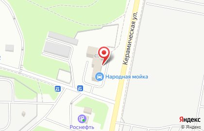 Автосервис Народный гараж на Керамической улице на карте