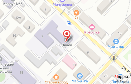Лицей г. Юрги на карте