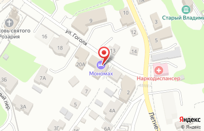 Гостинично-ресторанный комплекс Мономах на улице Гоголя на карте