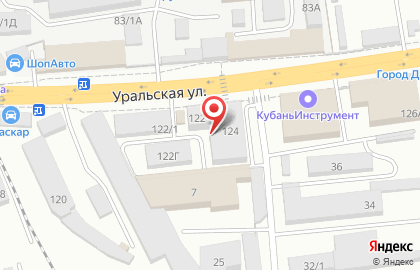 Торговая фирма Сантехник в Карасунском районе на карте