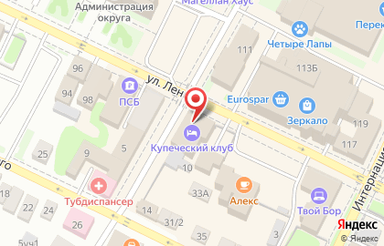 Ресторан Купеческий Клуб в Нижнем Новгороде на карте