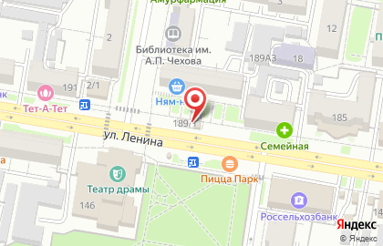 Киоск по продаже печатной продукции на улице Ленина на карте