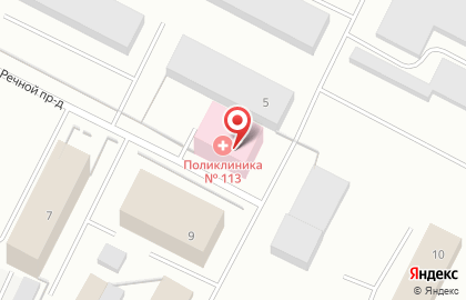 1469 Военно-морской клинический госпиталь в Речном проезде на карте
