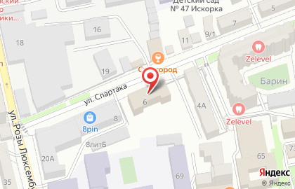 Банкомат Московский Индустриальный Банк на улице Спартака на карте