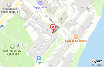 АКБ Зернобанк на проспекте Сергея Кирова на карте