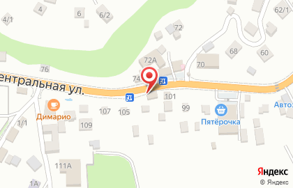 Магазин Кроп-пиво на Центральной улице на карте