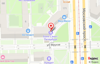 Банкомат Банк Санкт-Петербург на Московском проспекте, 171 на карте