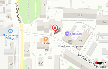 Общежитие, ЖУК на улице Суворова на карте